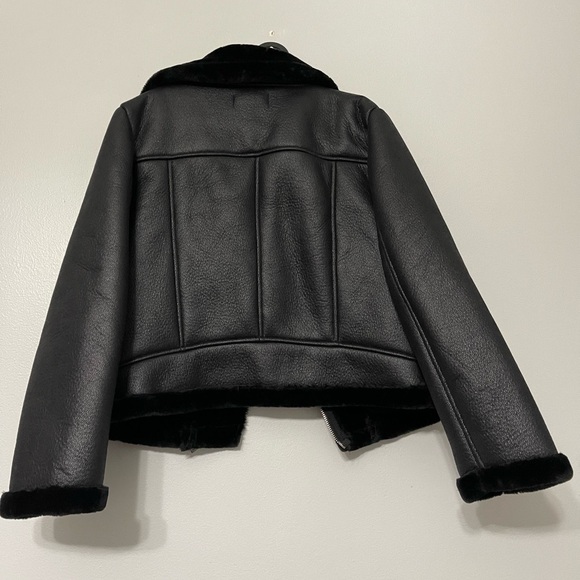 Missguided leather fur lined jacket - Picture 4 of 4